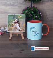 İsme Özel Doğum Günü Hediyesi Fotoğraflı Dekoratif Taş, Kupa Bardak Beyaz Hediye (Model 13)