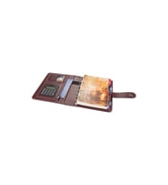 Organizer Ajanda Kılıflı A5 4 Halkalı 15x21 4 Delikli Tarihsiz Çizgili Blok Rainbow Vegan 19,5x23 cm (Bordo)