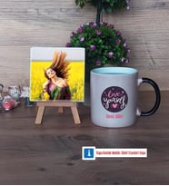 Love Yourself Fotoğraflı Dekoratif Taş, Kupa Bardak Beyaz Hediye (Model 9)