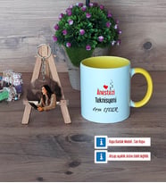 Anestezi Teknisyeni Kupa Bardak Beyaz ve Fotoğraflı Ahşap Anahtarlık Hediye Anestezi Teknisyenine Tıp Bayramı Hediyesi (Model 7)