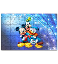 Cakapuzzle Mickey Mouse Donald Duck Ve Pluto Puzzle Yapboz MDF (Ahşap) (500 Parça)