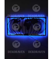 Dünya Led Işıklı Tablo (Mavi)
