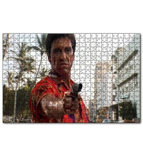 Cakapuzzle Yaralı Yüz Kan Revan İçinde  Puzzle Yapboz MDF (Ahşap) (255 Parça)