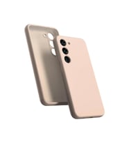 Samsung Galaxy S24 FE Kılıf Kamera Korumalı İçi Süet Dokulu Lansman Tipi Silikon Siyah (Pembe)
