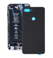 Xiaomi Mi 8 Lite Uyumlu Arka Kapak Pil Batarya Kapağı M1808D2TG (Siyah)