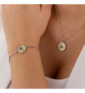 Unisex Diana Gümüş Set (Rose)