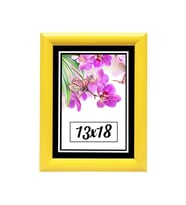 13X18 CM Fotoğraf Çerçevesi Siyah Modern Ofis Sanat Ev Home Ofis Dekoratif Çerçeveler Ev Oturma Odası Salon Dekorasyon Resim Çerçeveleri Diploma Belge Sertifika Çerçeveleri (Sarı)