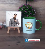 Veteriner Hekim Fotoğraflı Dekoratif Taş, Kupa Bardak Beyaz Hediye Veteriner Hekimler Günü Hediyesi (Model 14)