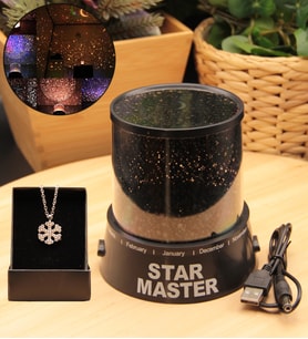 Star Master Gökyüzü Gece Lambasi Kolye HEDİYELİ! (Model 2)