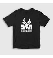 Presmono Unisex Çocuk Beyaz Logo Die Antwoord T-Shirt 453898tt (Siyah)