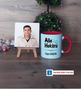 Aile Hekimi Fotoğraflı Dekoratif Taş, Kupa Bardak Beyaz Hediye (Model 2)