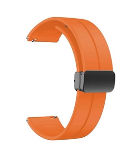 Huawei GT2 42mm KRD-84 20mm Silikon Kordon (Koyu Turuncu)