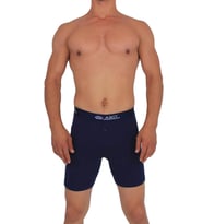  Anıt 1114 Erkek Likralı Uzun Boxer - 3 Adet (Lacivert)