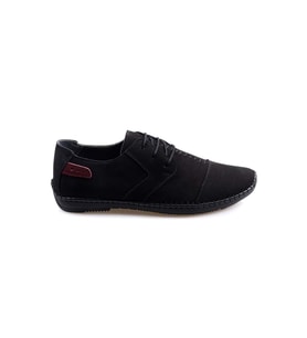 Tardelli 3667-2 Erkek Deri Ortapedik Casual Ayakkabı (Siyah Deri)
