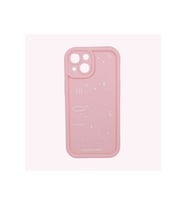 IPHONE 15; DESENLİ, KENARI ÇIKNTILI, DARBE ÖNLEYİCİ, KAMERA KORUYUCU LÜKS SLİKON KILIF (Gül Kurusu)