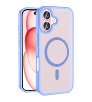 iPhone 16 Plus Kılıf Magsafe Şarj Özellikli Mat Arka Yüzey Sio Kılıf (Lila)