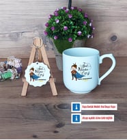 Kadın Öğretmene Hediye Kupa Bardak Kırmızı ve Ahşap Anahtarlık Hediye (Model 4)