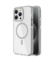 iPhone 15 Pro Max Kılıf Magsafe Şarj Özellikli Airbagli Takılabilir Askı Aparatlı Nana Kılıf (Gri)