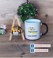 En İyi Fizyoterapist Kupa Bardak Beyaz ve Fotoğraflı Ahşap Anahtarlık Hediye (Model 9)