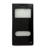 Samsung Galaxy j1 Mini Prime Pencereli Kapaklı Magnum Kılıf (Siyah)