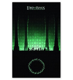 Cakapuzzle The Lord of the Rings Film Afişi Puzzle Yapboz MDF (Ahşap) (255 Parça)
