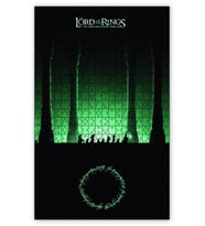 Cakapuzzle The Lord of the Rings Film Afişi Puzzle Yapboz MDF (Ahşap) (255 Parça)