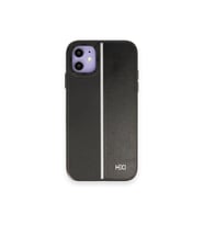 Uyumlu Model Apple iPhone 11 Kılıf Line Pu Deri Lizbon Kapak (Siyah)