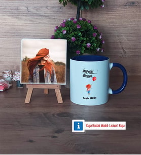 Ütopyalar Güzeldir Fotoğraflı Dekoratif Taş, Kupa Bardak Beyaz Hediye (Model 3)