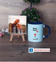 Ütopyalar Güzeldir Fotoğraflı Dekoratif Taş, Kupa Bardak Beyaz Hediye (Model 3)