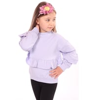 Toontoy Kız Çocuk Sweatshirt (Mavi)