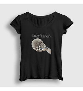 Presmono Kadın Beyaz Time Dream Theater T-Shirt 144649tt (Siyah)