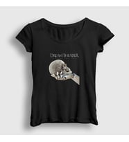 Presmono Kadın Beyaz Time Dream Theater T-Shirt 144649tt (Siyah)