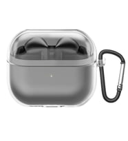 Microsonic Samsung Galaxy Buds 3 Pro Kılıf Askılı Mat Silikon Mavi (Renksiz)