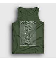 Presmono Unisex Sarı Unknown Pleasures Joy Division Atlet 87651tt (Haki)