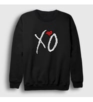Presmono Unisex Beyaz Xo The Weeknd Sweatshirt 159352tt (Siyah)