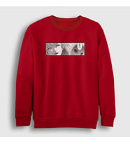 Presmono Unisex Beyaz Kirari Anime kakegurui Sweatshirt 239900tt (Kırmızı)