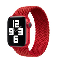 Ally Apple Watch 7-8 41mm 6-5-4 40mm Single loop Plastik Kayış Kordon 3-2-1 38mm (Kırmızı)