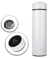 500 ML Dereceli Çelik Termos (Beyaz)