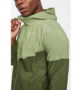 Nike Windrunner Running Recoverable Packable Full-Zip Hoodie Beyaz Erkek Ceket (Yeşil)