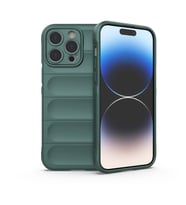 Newface iPhone 15 Pro Uyumlu TPU Fiber Karışımı Darbe Emici Premium Kılıf  (Yeşil)