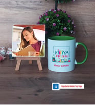 Kimya Öğretmeni Fotoğraflı Dekoratif Taş, Kupa Bardak Beyaz Hediye Öğretmenler Günü Hediyesi (Model 14)
