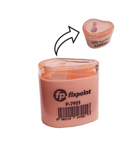 Kalemtraş Çift Gözlü Damla Pastel Renk 1 Adet Hazneli Kalemtraş Pastel Renkler Standart Kalem Açacağı Jumbo Kalem Açacağı (Pembe)