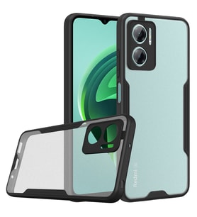Xiaomi Redmi Note 11E Kılıf Zore Parfe Kenarları Pastel Renk Silikon Kılıf (Siyah)