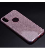Uyumlu Model Apple iPhone XS Max 6.5 Kılıf Simli Parlak Shining Kapak (Rose)
