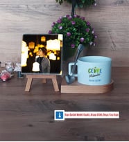 Çevre Mühendisi Fotoğraflı Dekoratif Taş, Kupa Bardak Beyaz Hediye (Model 8)
