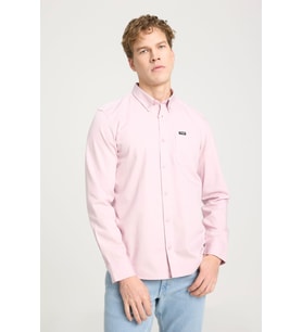 Wrangler Regular Fit Normal Kesim Düz Cepli Pamuk Gömlek - W241464 (Pembe)
