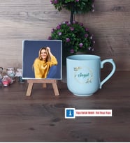 İsme Özel Doğum Günü Hediyesi Fotoğraflı Dekoratif Taş, Kupa Bardak Beyaz Hediye (Model 5)