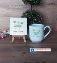 Doğum Günü Hediyesi Dekoratif Taş, Kupa Bardak Kırmızı Hediye (Model 4)