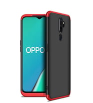 Microsonic Oppo A5 2020 Kılıf Double Dip 360 Protective (Kırmızı)