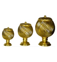 ÜÇLÜ KAPAKLI JAR C 4191 (Altın)
